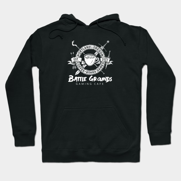 Coffee Crest Hoodie by Sci-Fantasy Tees